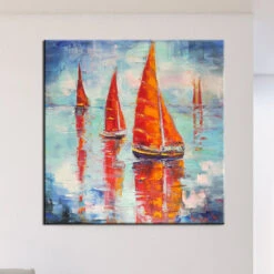 Red Sailing Boats -Art By Maudsch 48 2 5737750f f20e 47ae 84ce e0d861f7bc8d