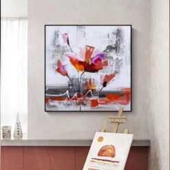 Neo-Flower -Art By Maudsch Handmade Oil Painting On Canvas Large Salon Wall Art Picture Abstract Flower Living Room Modern Home 300 2f9fcdee 963a 4fc0 8428 11113c07b60b