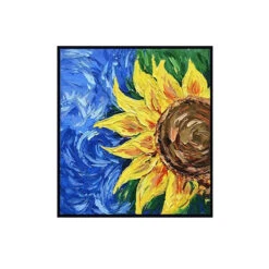 Sunflower Days -Art By Maudsch Handmade Vincent Van Gogh Oil Painting Blossom Sunflower Paintings The Starry Night Van Gogh Famous Canvas 4