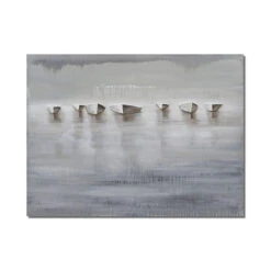 Misty Boats 10 Misty Boats -Art By Maudsch Home Decor Hand Painted Modern Large Abstract white Sailboat On The Sea Picture Seascape picture Wall 300 7d4d69e9 6097 465a 90c4 207fe669400b