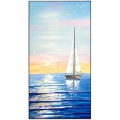 Sailing Away -Art By Maudsch Large Size Sailboat Landscape Modern 100 Handmade Abstract Oil Painting Wall Art Decorative For Living Room 300 f2b7e29c 3db0 4fc9 89b7 b2065d1f9804