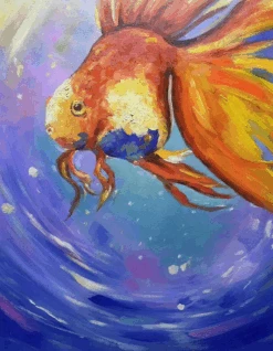 Goldfish -Art By Maudsch goldfish close up 1 36a0b4bd e7cd 409f 859f 2aa934149dd5
