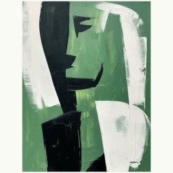 Empathy -Art By Maudsch reesejames Green acrylic painting of a nameless abstract womanm 928x1232 7a61e98a 76fb 4138 b0d7 bcf57919e091